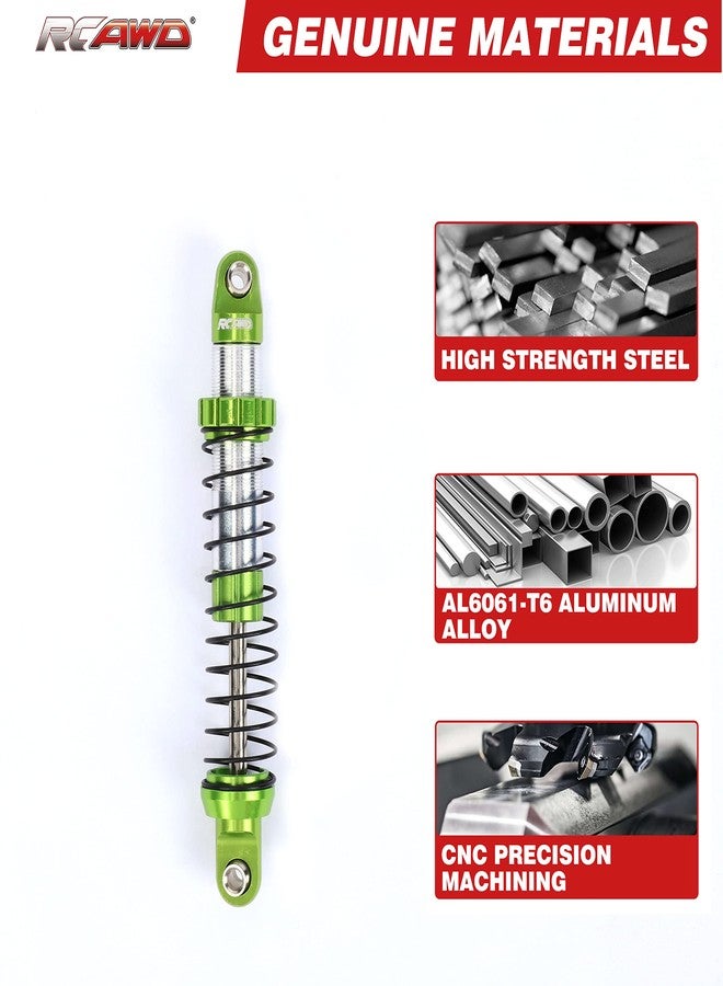 RCAWD for UTB18 Capra Shocks Double Long Stroke Upgrades, Front & Rear Shock Absorbers Parts #AXI213004#AXI213000, for Axial 1/18#AXI01002 Green - Image 2